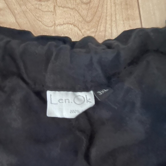 Lenok linen shorts. Black 3xl. - Picture 5 of 6
